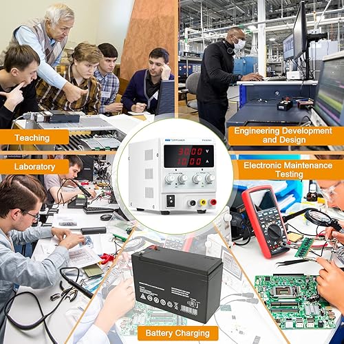 Miniatura 2 de Fuente de alimentación de CC variable 30 V 10 A regulable conmutación ajustable de banco de CC con pantalla de alimentación LED de 4 dígitos ajustes