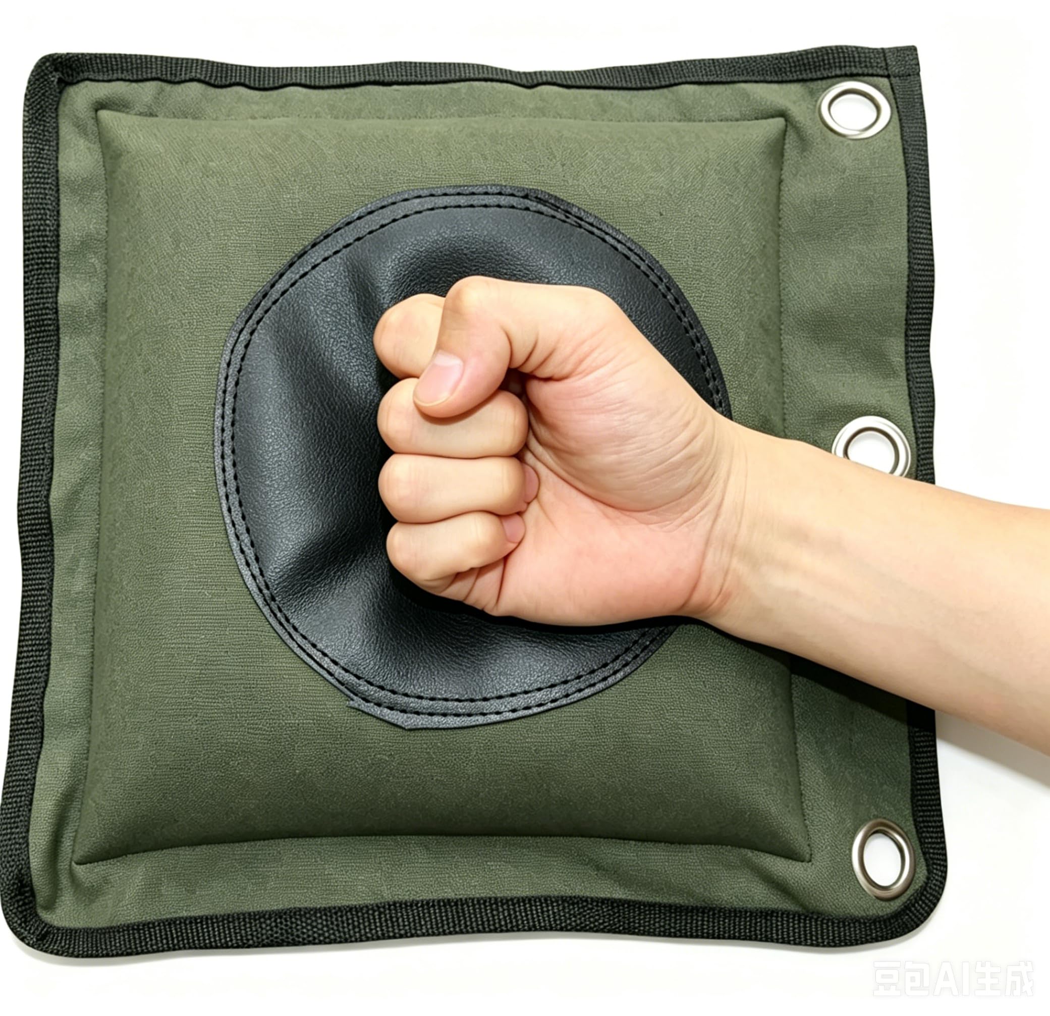 ZooBoo Wing Chun Kung Fu Pared Bolsa Lienzo Llamativo de Boxeo Cuero Saco de Boxeo, Kung Fu, Leather Army Green