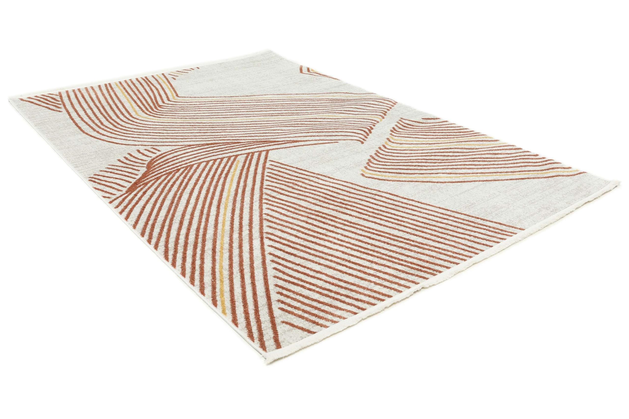 RugVista Flow Alfombra, 200 x 300 cm, Óxido