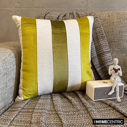 Miniatura 3 de The HomeCentric Fundas de cojín, fundas de almohada decorativas de color verde chartreuse de 20 x 20 pulgadas, fundas de almohada de terciopelo para
