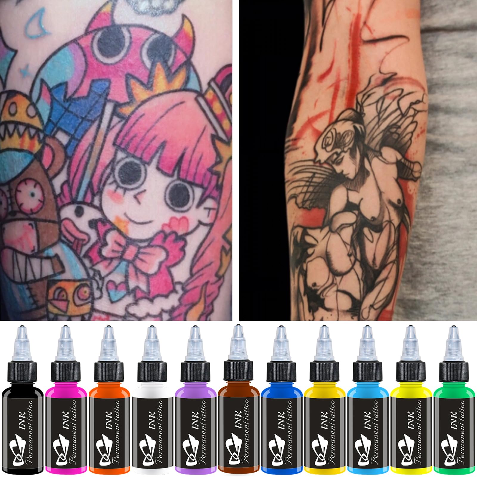 Powder Pigment Tattoos Tattoo Ink Set 1oz (30ml) Tattoo Supply 11