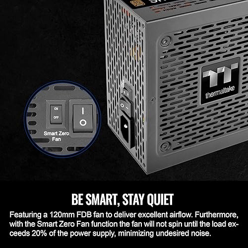 Miniatura 5 de Thermaltake Smart BM3 750W 80Plus Bronze ATX 3.0 y PCIE 5.0 Ready Fuente de alimentación semimodular condensador japonés de 221.0 F221  F 5 años de
