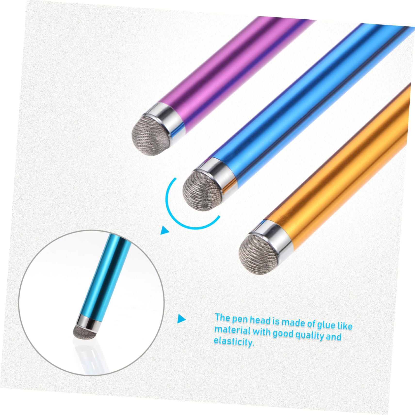 jojofuny 18piezas Lápiz Capacitivo para Pantallas Táctiles Stylus Pen para Teléfonos y Tabletas Reemplazable Diseño