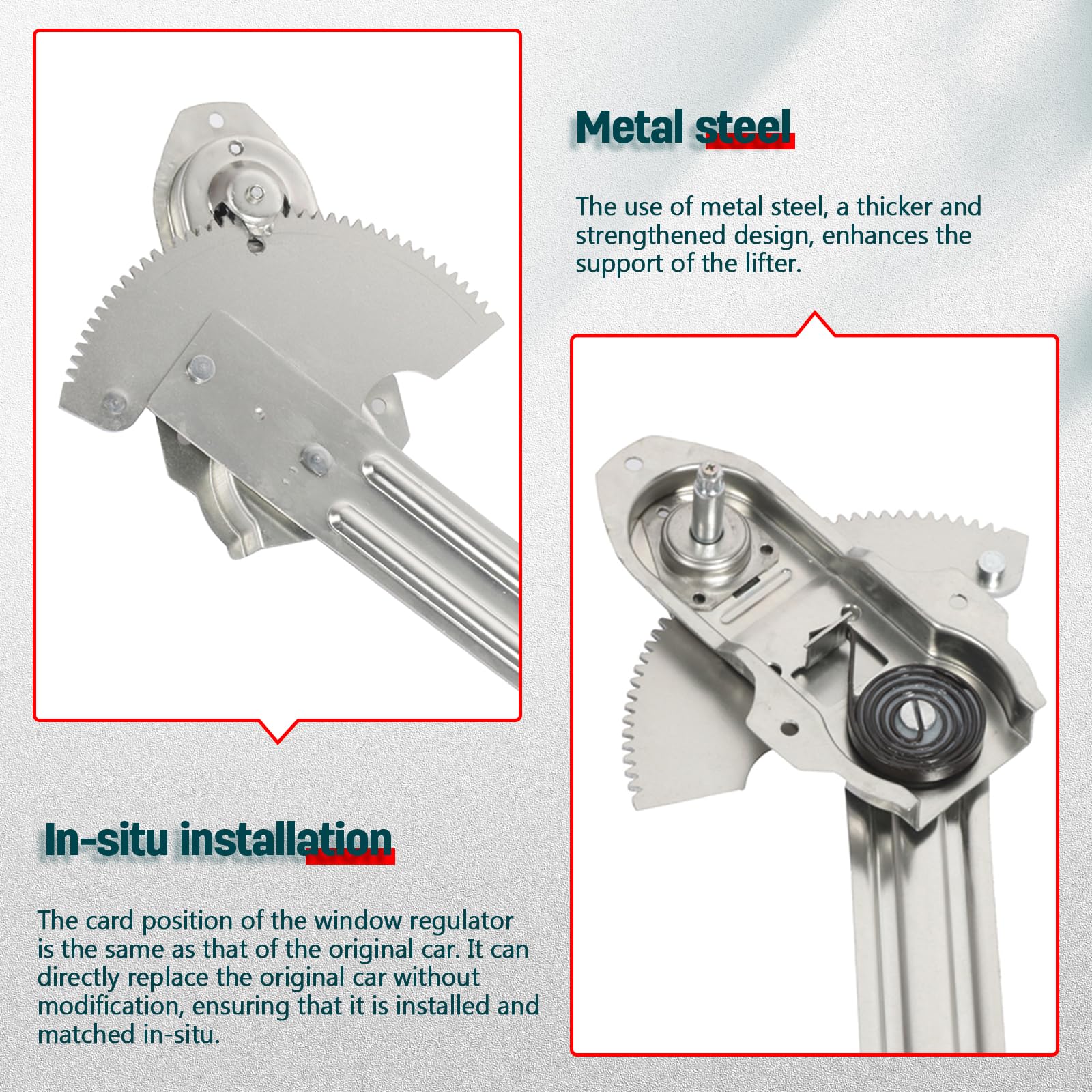 Manual Window Regulator - Front Left, For Ford Bronco/F-Series (1973-1979), Part #740-866