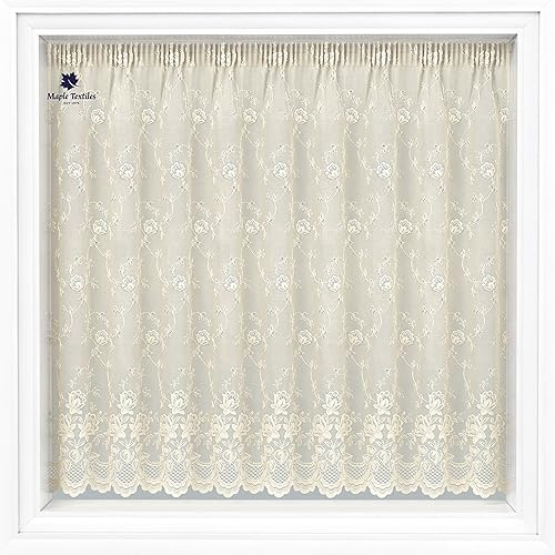 Cream Net Curtain Amazon Co Uk