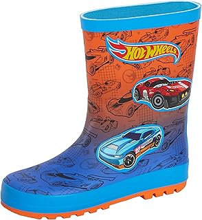 Hot Wheels Wellies Rubber Wellington Boots for Kids Racing Car Rain Snow Wellies
