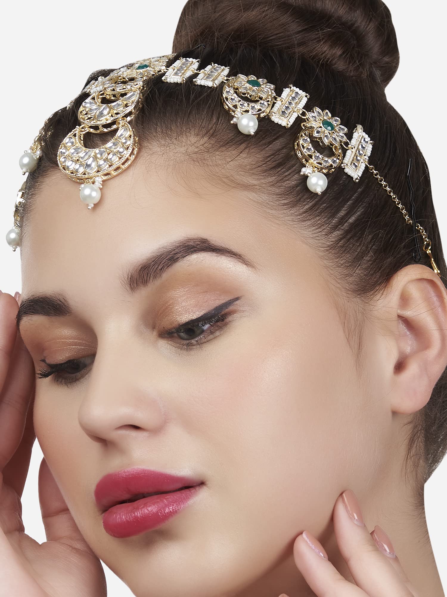 Tone Kundan & Bridal Maangtikka-ZPFK13191