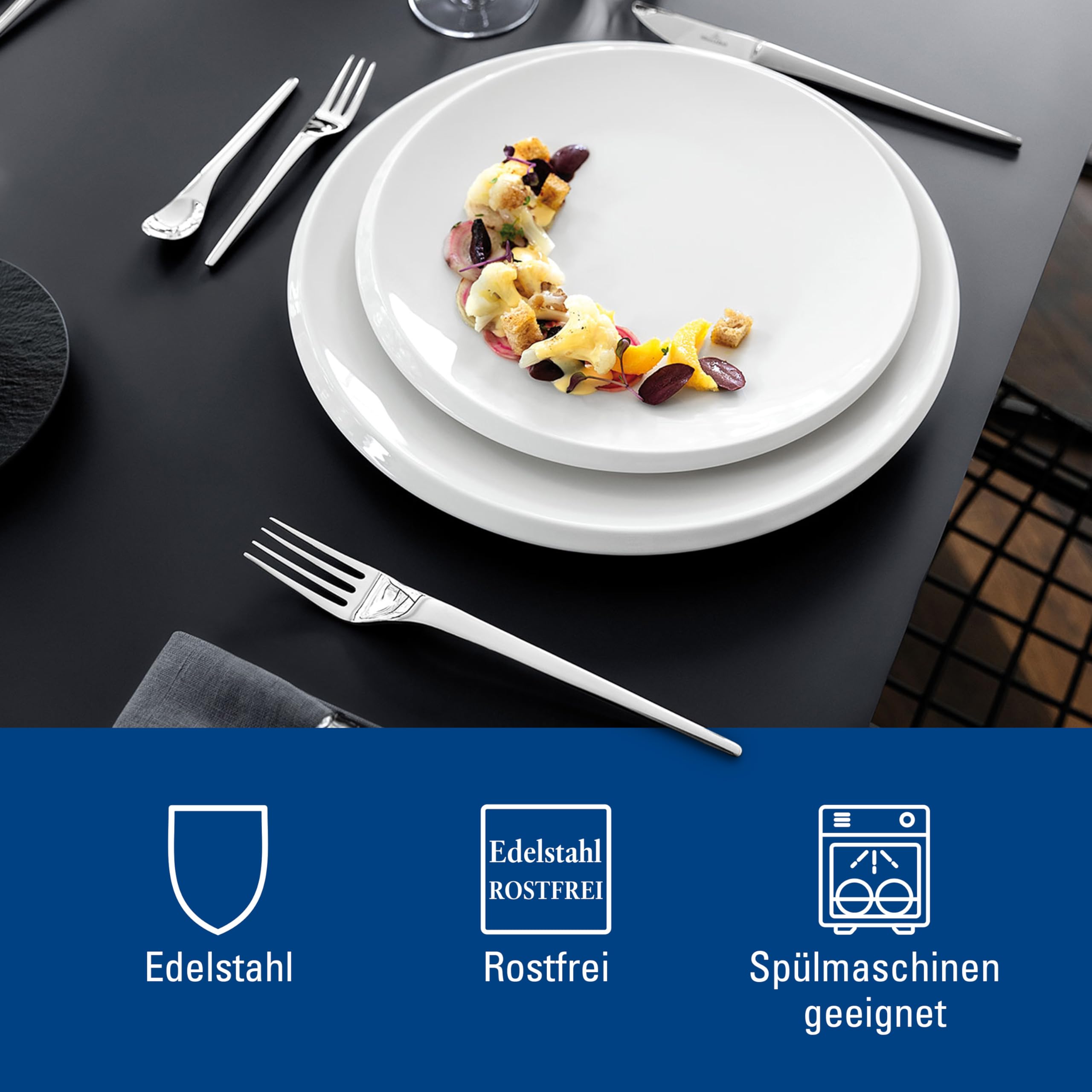 Amazon | Villeroy & Boch New Moon Cutlery 24点 ステンレススチール