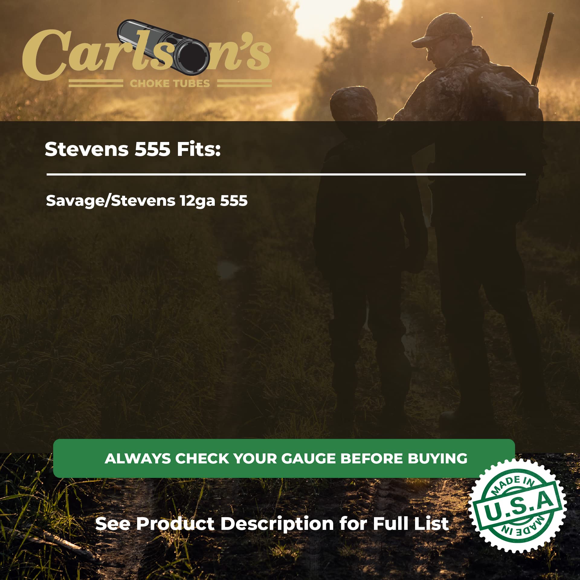 Carlsons Choke Tubes 12 Gauge for Stevens 555 [ 3 Pack | Modified, Improved Modified & Full ] Blued Steel | Trap Pak Choke Tube | Made in USA