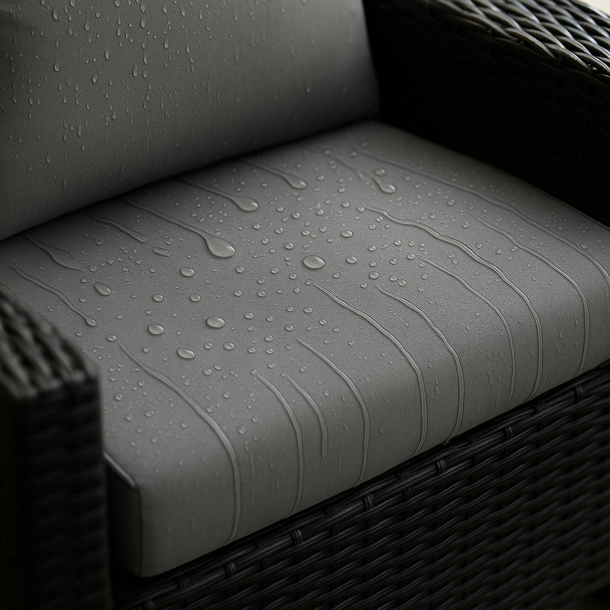 Bankauflage - Outdoor sitzkissen für Gartenbank für polyrattan- Polster Auflage Outdoor - Bankpolster Auflage für Hollywoodschaukel Rattan Sitzbank (Hellgrau, 140x60x50cm)