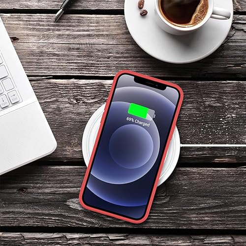 Miniatura 3 de EasyAcc Funda delgada para iPhone 12, funda delgada de poliuretano termoplástico negro mate, perfil de acabado suave, cubierta protectora compatible