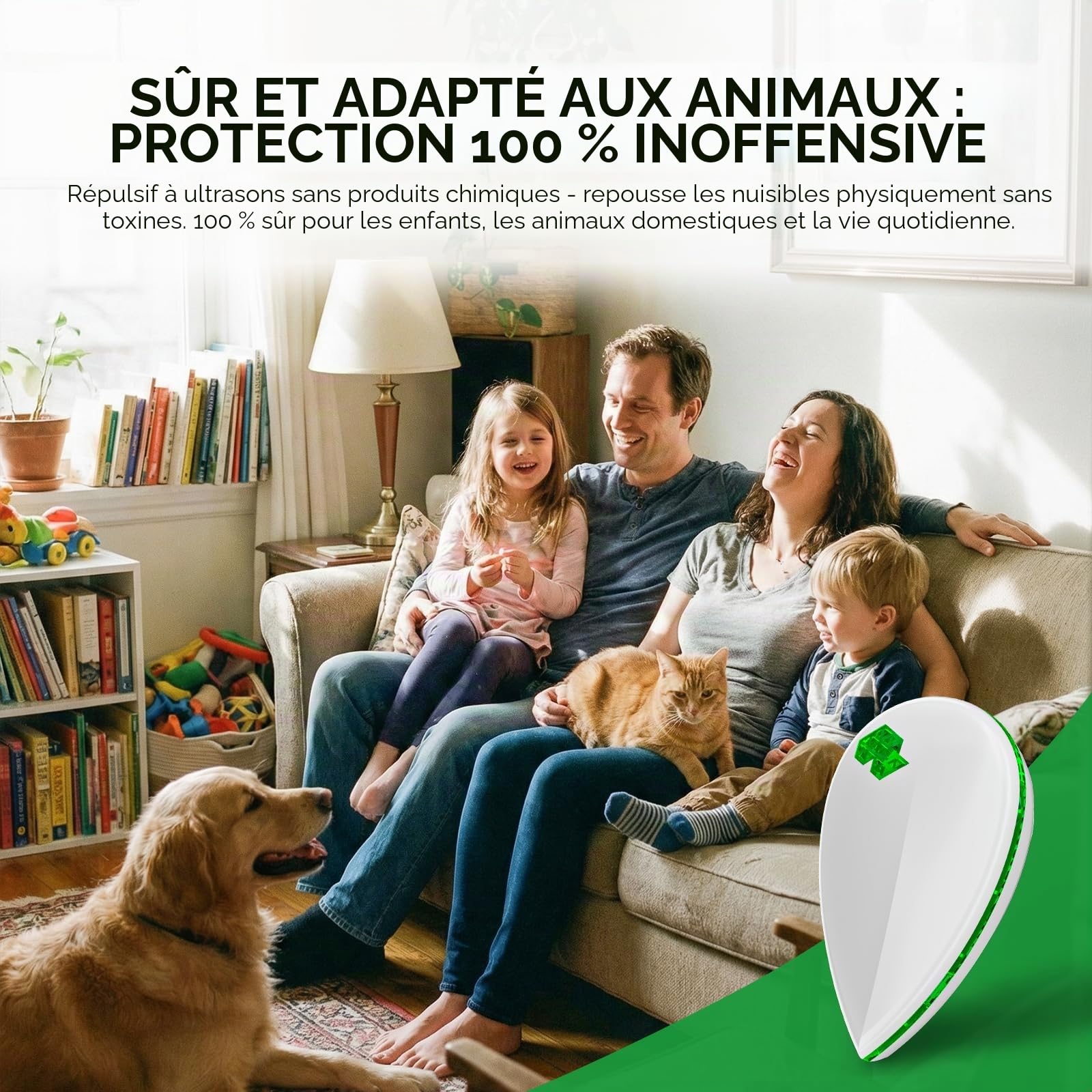 Répulsif Moustique Ultrason (Lot de 6) Anti Moustique Électronique Intérieur avec 3 Modes Intelligents & Veilleuse Anti Rongeurs,Souris,Mouche sans Danger pour Femme Enceinte et Bébé