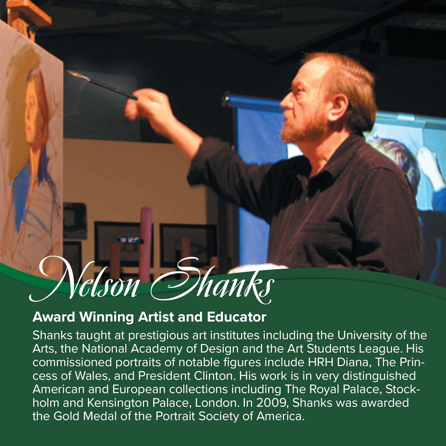 Silver Brush Limited Artist Series NS-1956 Nelson Shanks Replacement Set, 16 Pcs Professional Paint Brushes for Oil and Acrylic Painting, Includes Filbert and Long Filbert Paintbrushes