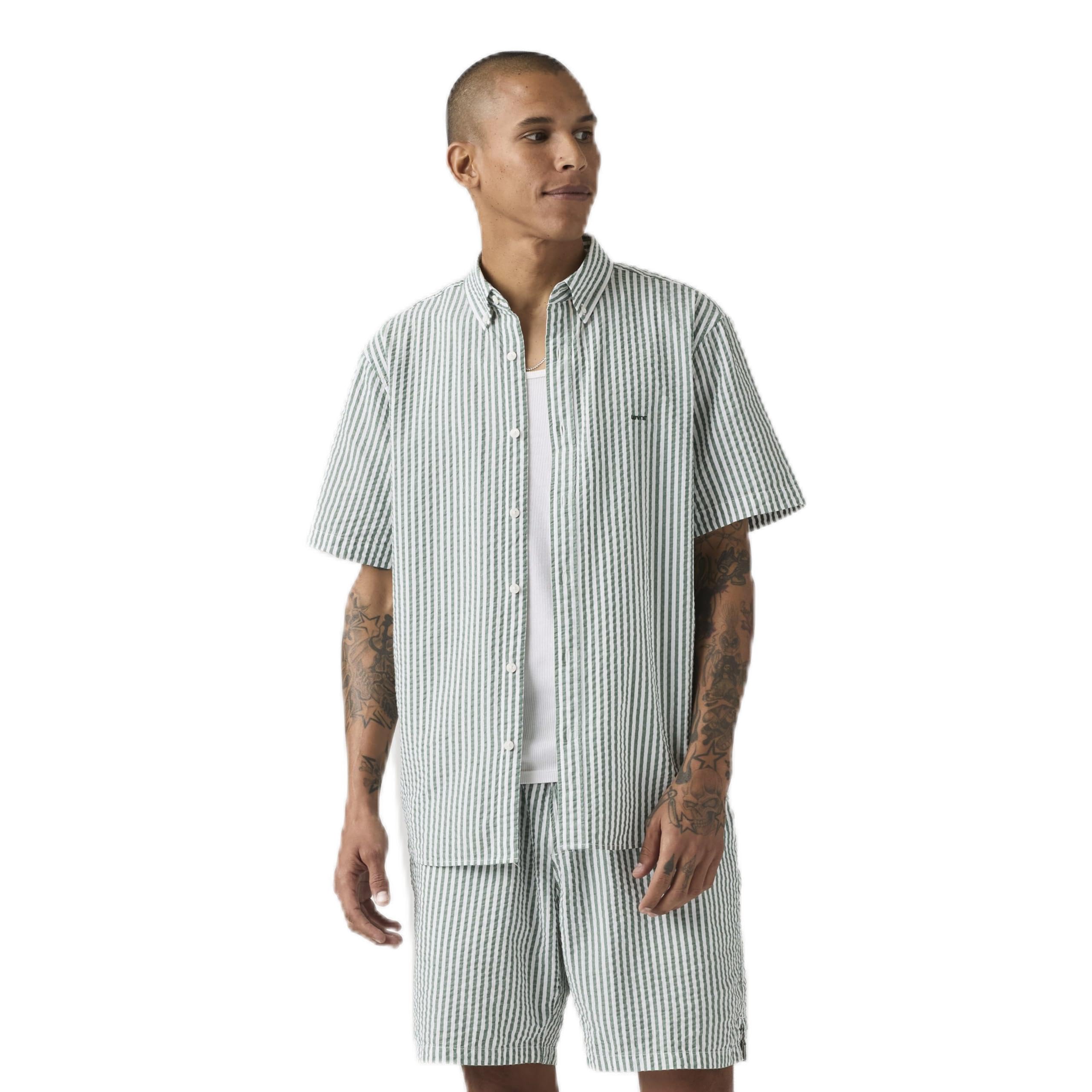 Levi's Authentic Short Sleeve Shirt Men's Sea Green Large
