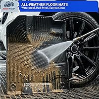 Vista 9 de Rongtaod Alfombrillas de suelo compatibles con Honda Pilot 2016-2022 de 8 asientos, tapete de maletero, alfombrilla de carga, forro de carga