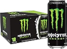 Monster Energy Drink, Green, Original, 16 Ounce (Pack of 12)