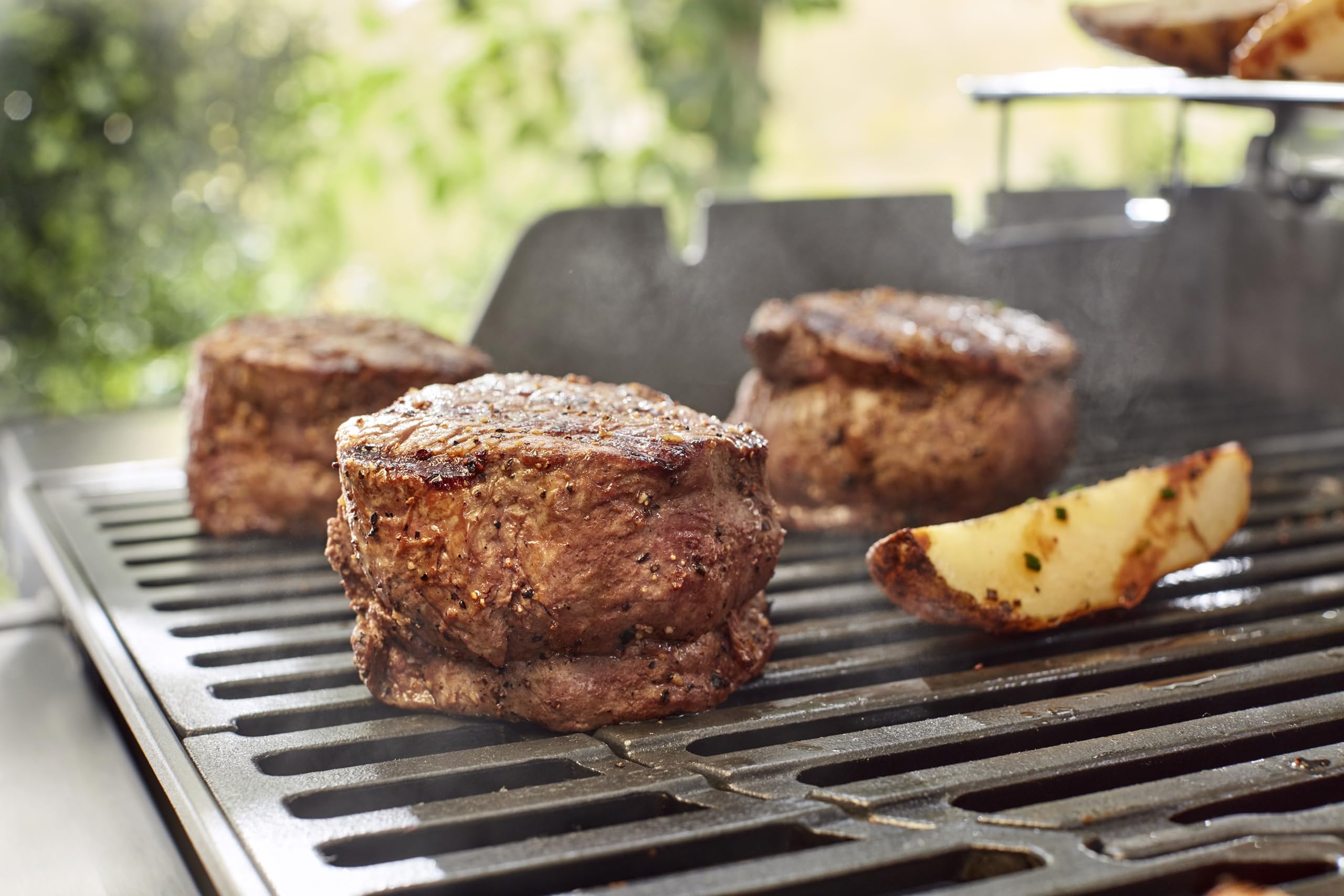 Weber Griglie di Cottura per Spirit Serie 200 e 300 (dal 2025) e Serie 200 (Prima del 2025) / in ghisa, Sistema Gourmet BBQ, Calore Uniforme, robuste e Facili da Pulire – Nero (8846)