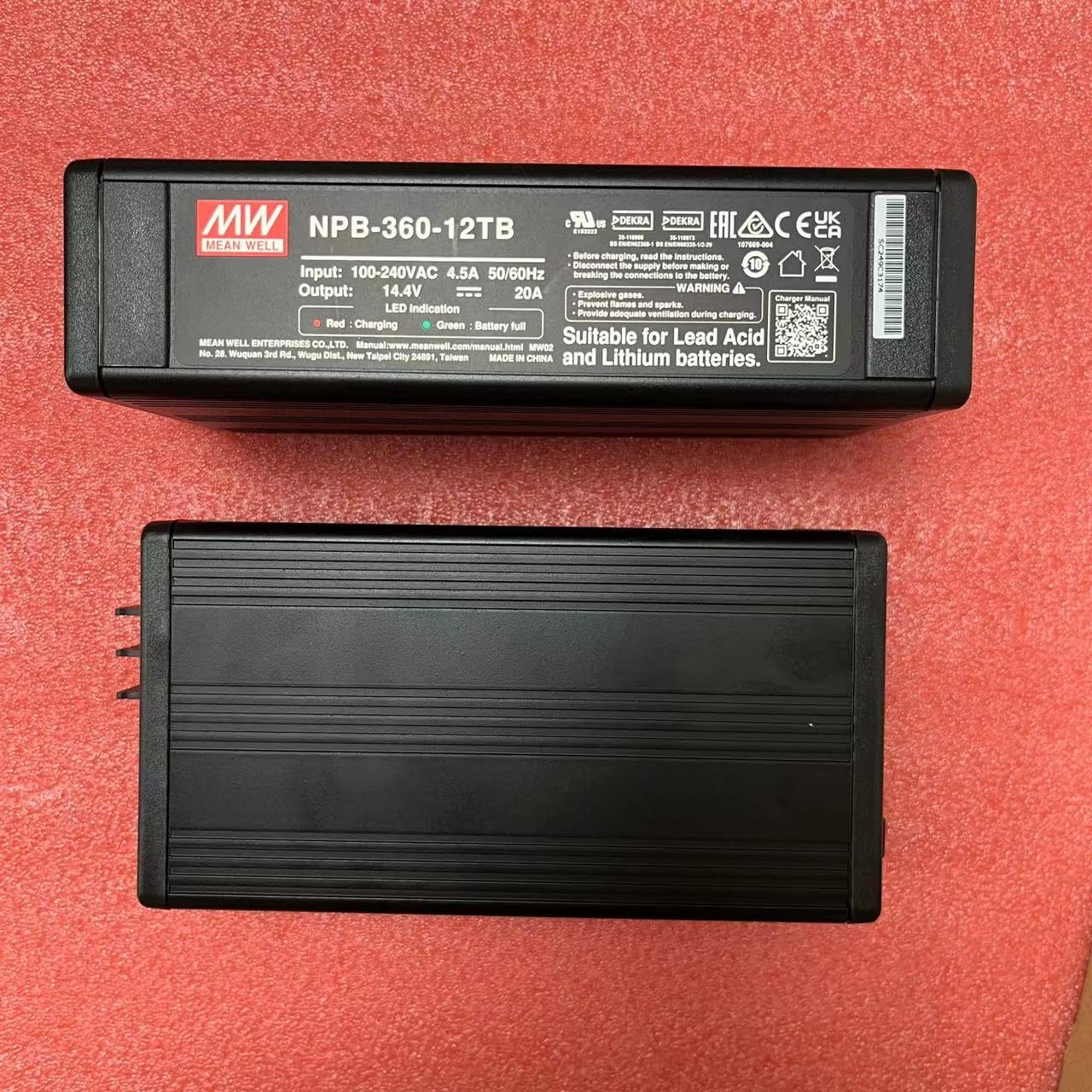 MEAN WELL NPB-360-24TB 364.8W Compact Size and Wide Output Range Charger NPB-360