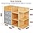 Large Bamboo Makeup Organizer For Vanity, Large Capacity 3 Tiers Bamboo Bathroom Counter Organizers and Storage, Countertop Make Up Skin Care Holder with 3 Brush Holders 3 Drawers 7 Compartments