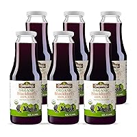 Vista 17 de Gardenville Jugo de arándano orgánico (paquete de 2), USDA orgánico, sin azúcar añadido, certificado U Kosher, pasteurizado, botellas de vidrio