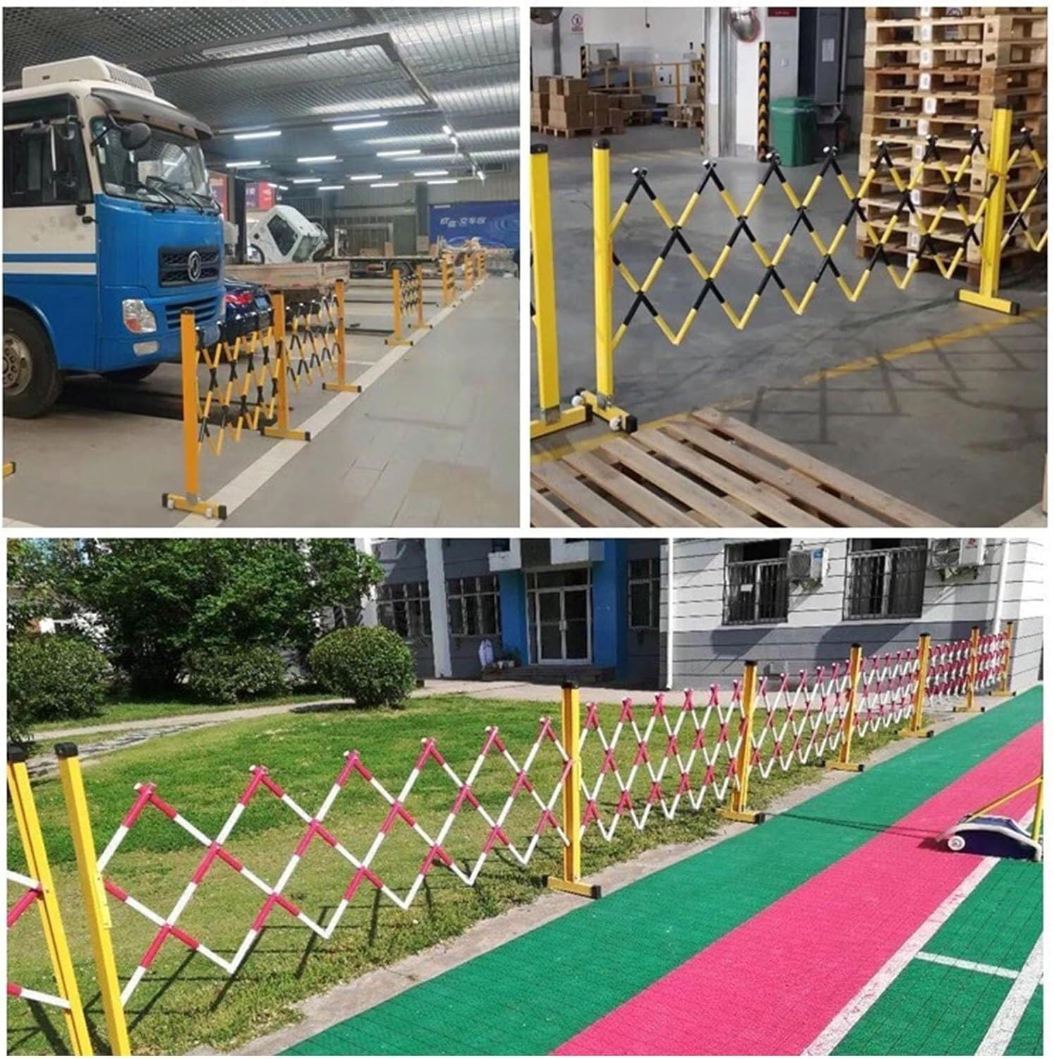 Barriera industriale espandibile per costruzione, manutenzione e controllo del traffico - Barriera di sicurezza portatile con pannelli ad incastro