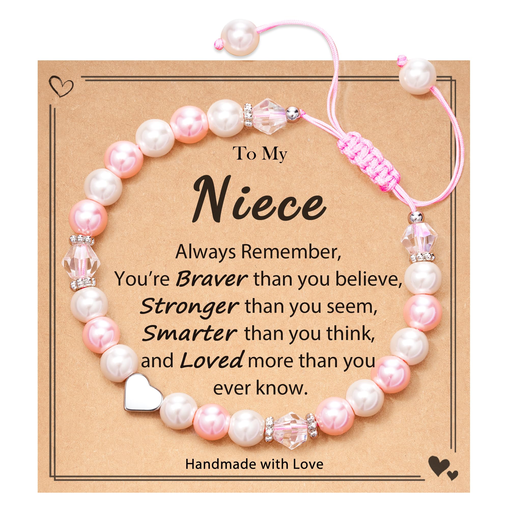 HGDEER Gifts for Girls, Gifts for Daughter Granddaughter Niece Adjustable Bracelet Suitable for Valentines Christmas and Birthday Gifts