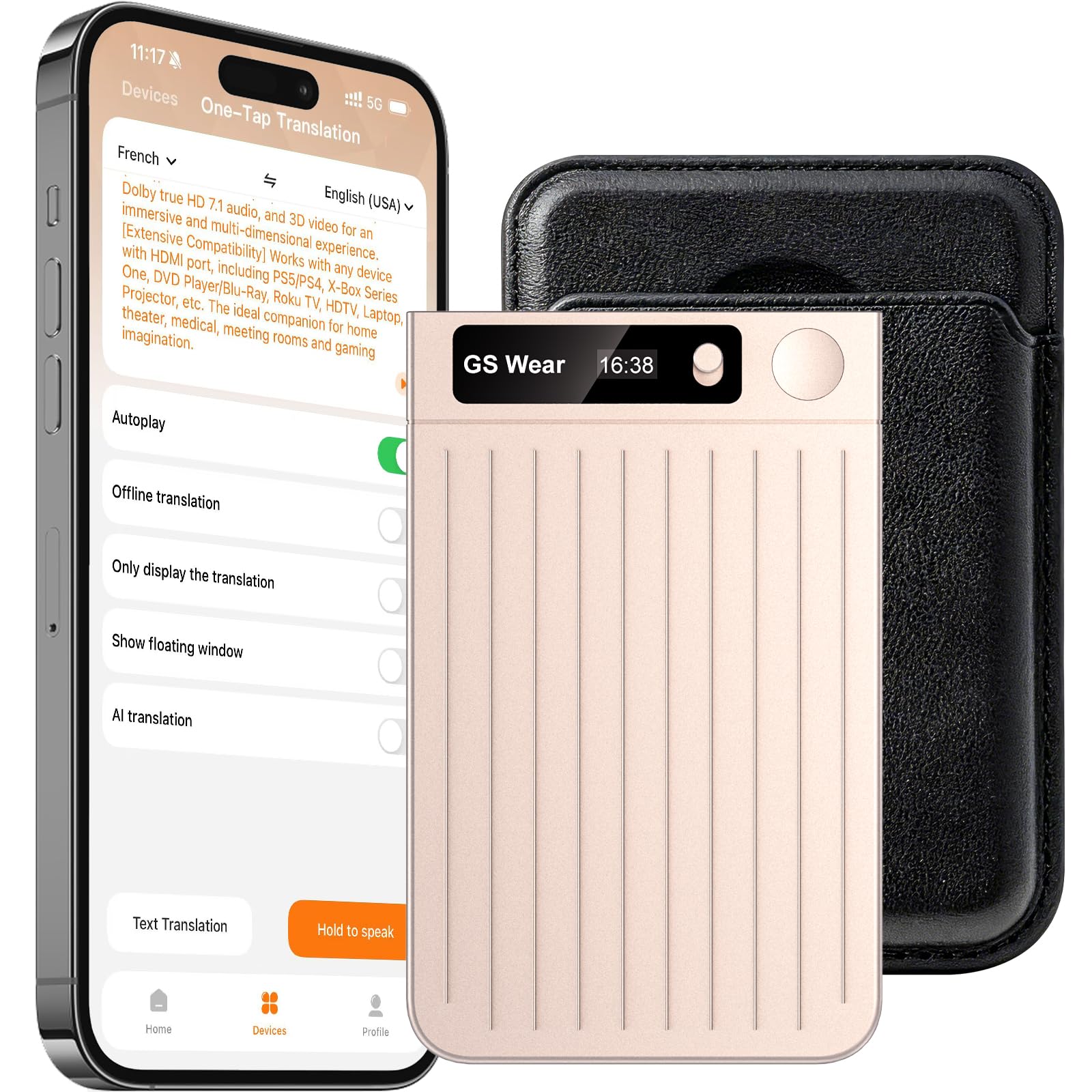 AI Digital Voice Recorder, 64 GB Recording Device with ChatGPT 4o for Transcribing and Summarizing for 120 Languages,Summarizing with AI, Digital Audio Recorder Voice Recorder