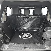 Vista 9 de SUNPIE Forro de maletero y tapete de carga para perros Compatible con Jeep Wrangler JK/JL Unlimited 4 puertas 2007-2026, protector de cama