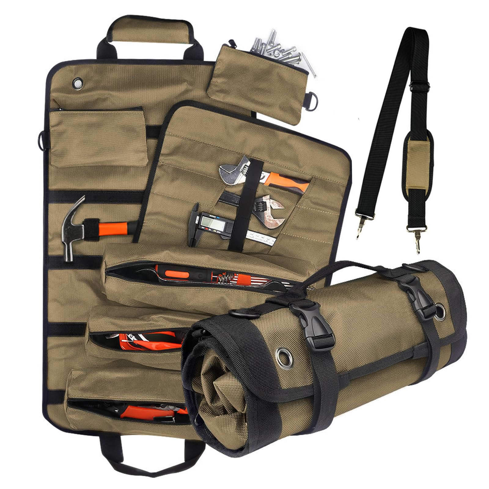Amazon | Choskiave ツールバッグ ツールロールバッグ 工具バッグ 車載