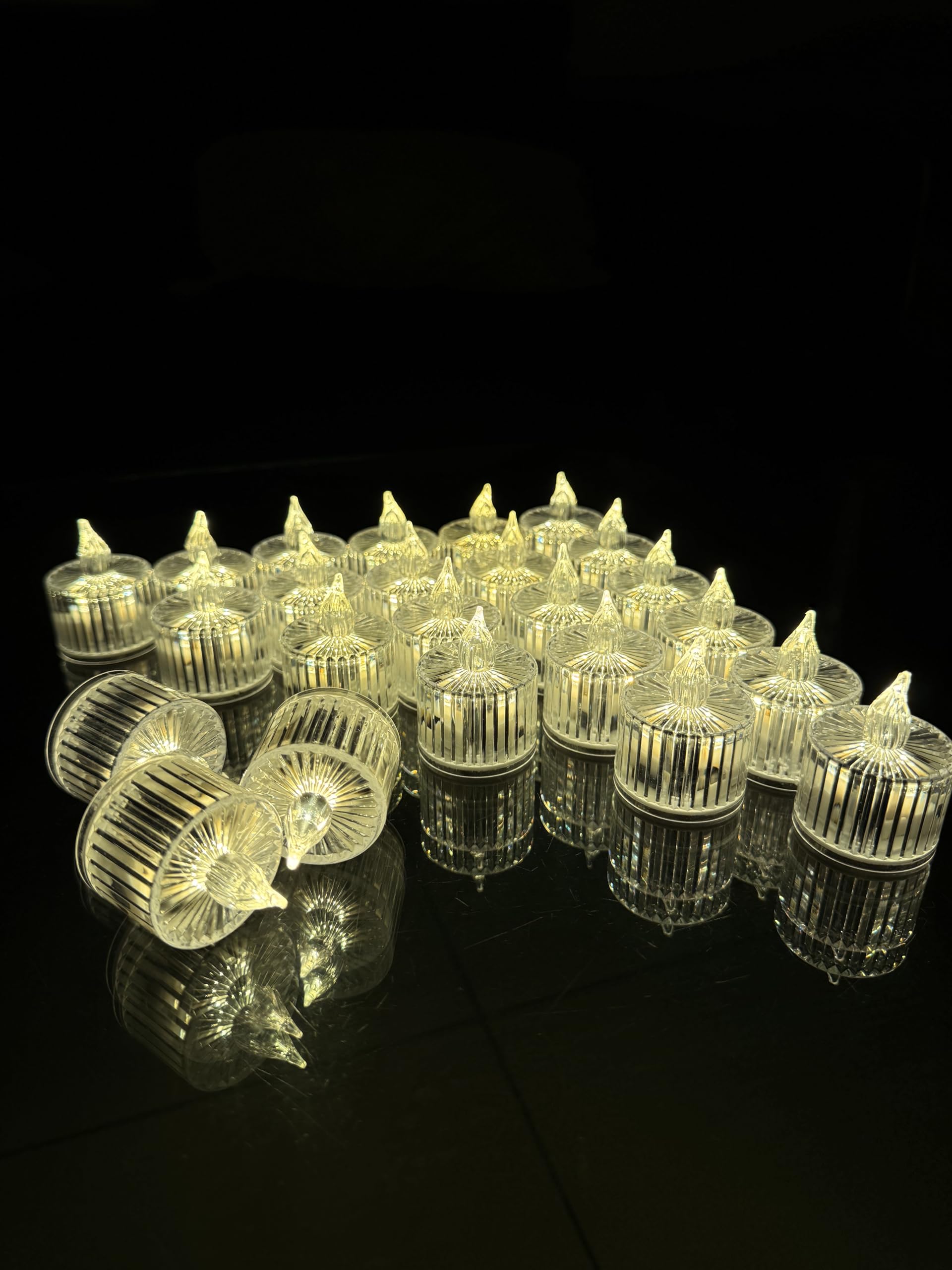 The Elegant Decor|Lotus LED Candles for Home Decoration-Electric Flameless, Smokeless LED Diya Lights, Crystal for Home Decor,Diwali Festivals Decoration,Christmas,New Year,Festive,Navratri-image-0