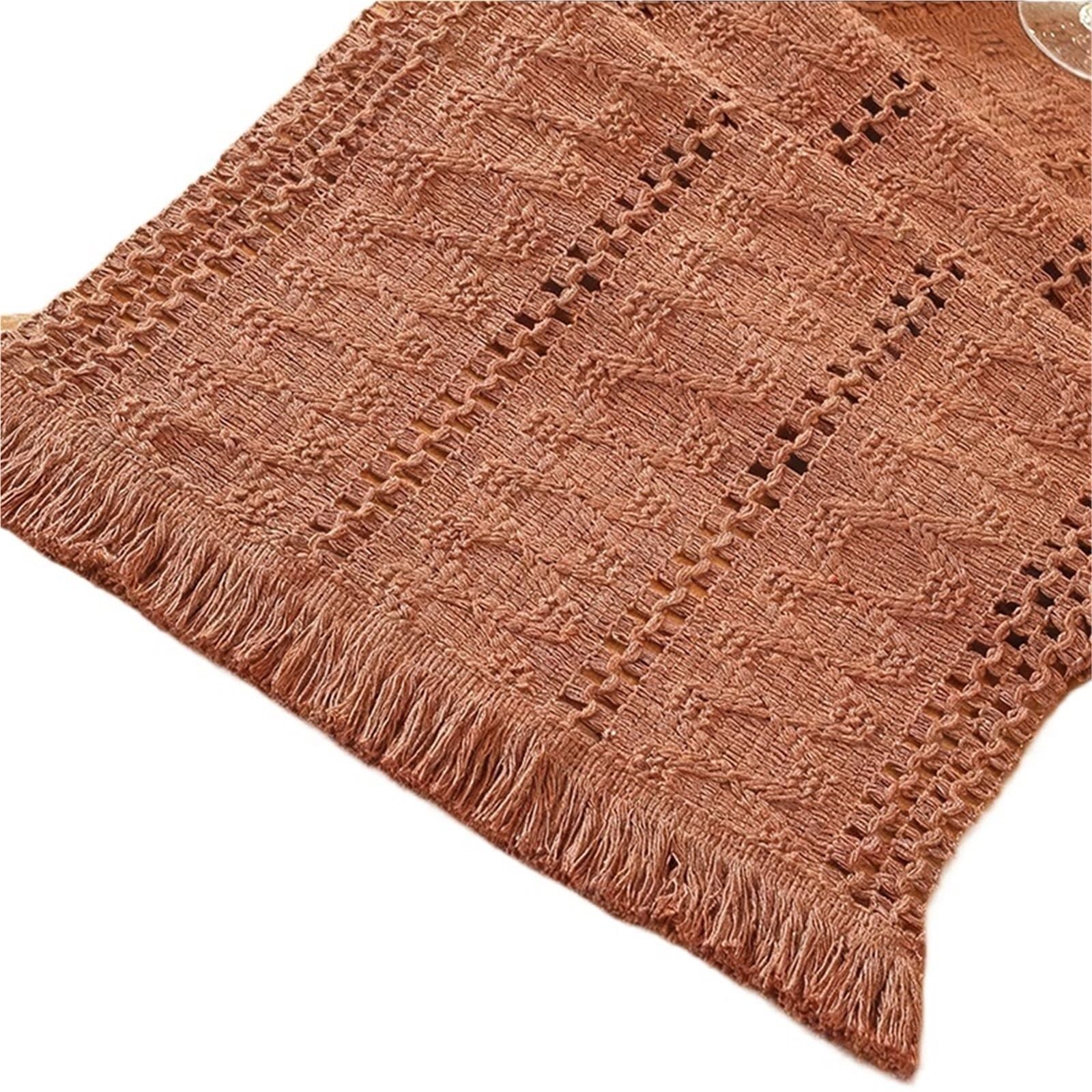 Woven Placemats Placemats Woven Cotton Hemp Rope Placemat Table Decor For And Linen Fabric Kitchen