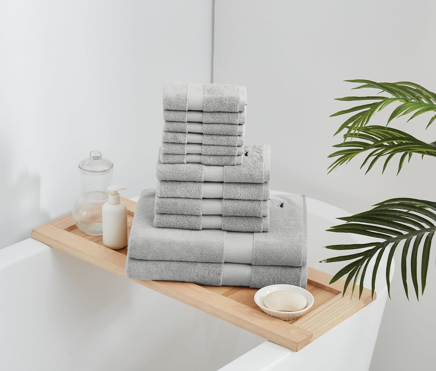 Turkish Cotton Towels Blue Cotton 2-Piece 2 Pack Bath Towel, Solid Color Themed, for Men and Women, Oeko-TEX Certified Confidence