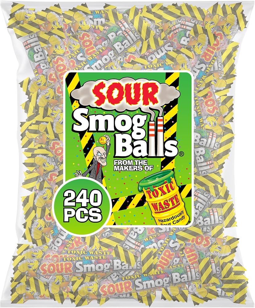 Amazon.com : TOXIC WASTE Assorted Flavors Smog Balls of Shooter