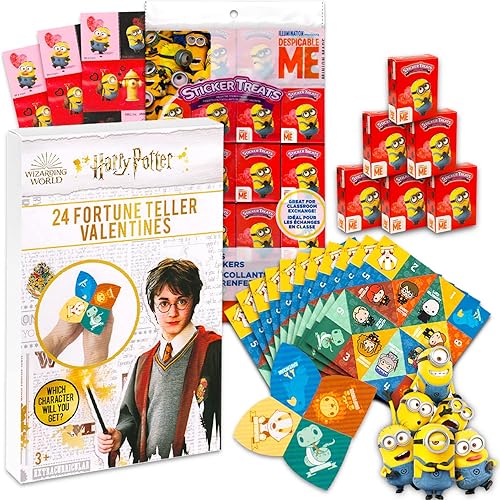 Miniatura 1 de Harry Potter - Tarjetas de San Valentín para niños y compañeros de clase 44 tarjetas de intercambio de San Valentín de Harry Potter con cajas de