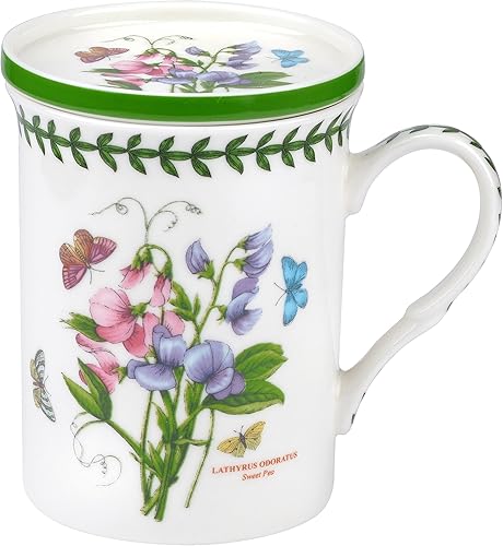 Miniatura 2 de Juego de taza y posavasos de jardín botánico (guisante dulce)