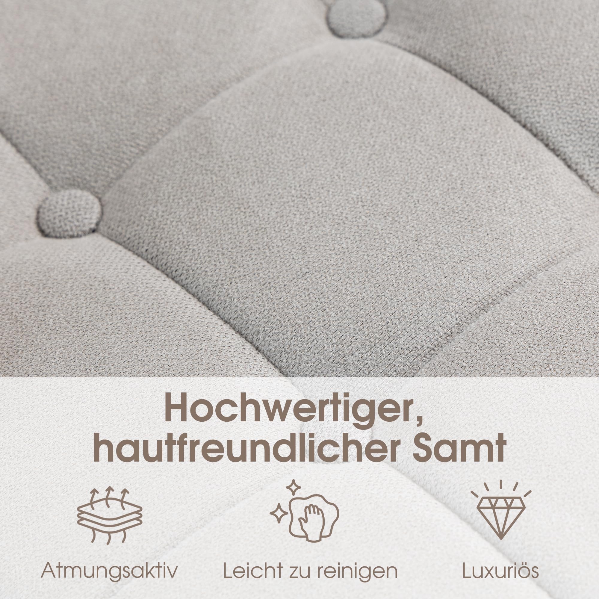 Klappstuhl mit Polster 2er Pack, Holzgepolsterter Klapp-Essstuhl für Gäste, Küche, Büro