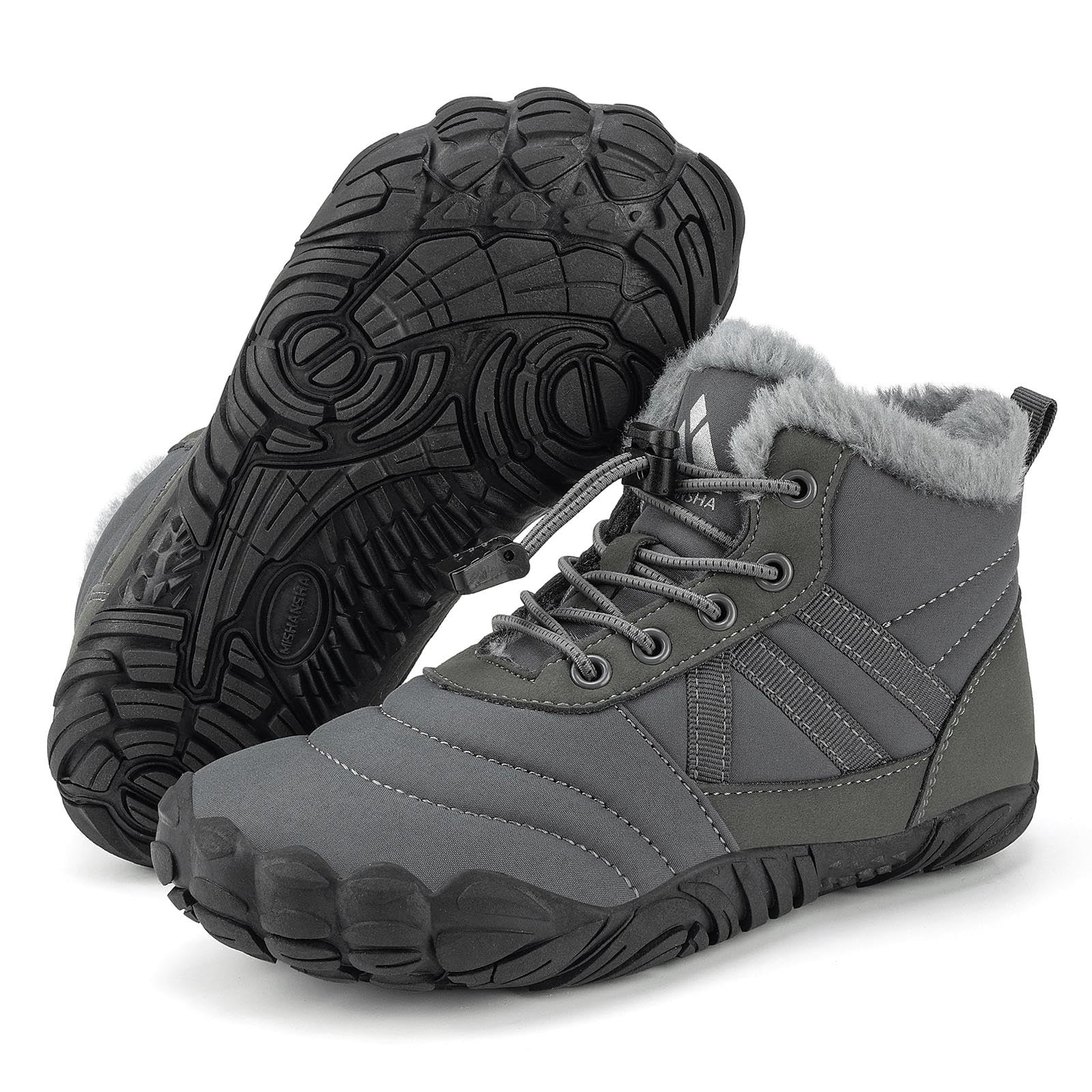 Mishansha Barefoot Botas Niño Niña Invierno Calientes Antideslizante con Forradas Gr.25-36
