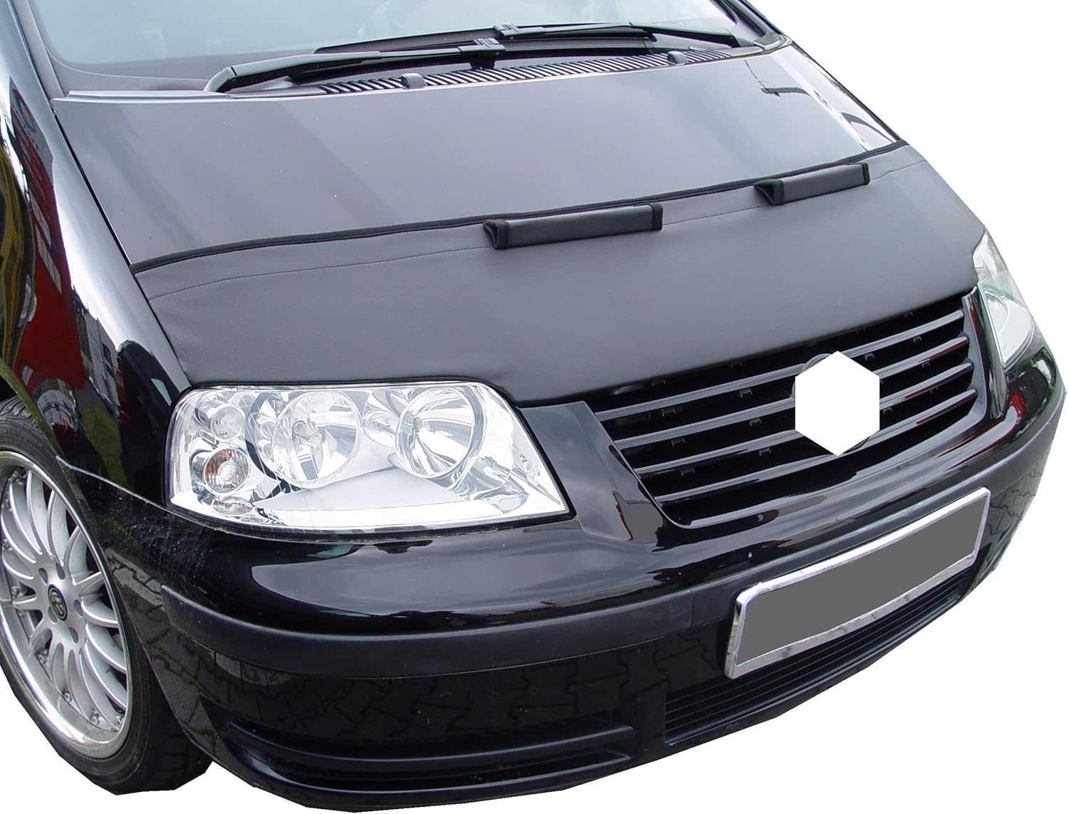 CAR Hood Bra Front End Nose Mask Compatible with VW Volkswagen Sharan 2000-2009 Bonnet Bra Tuning