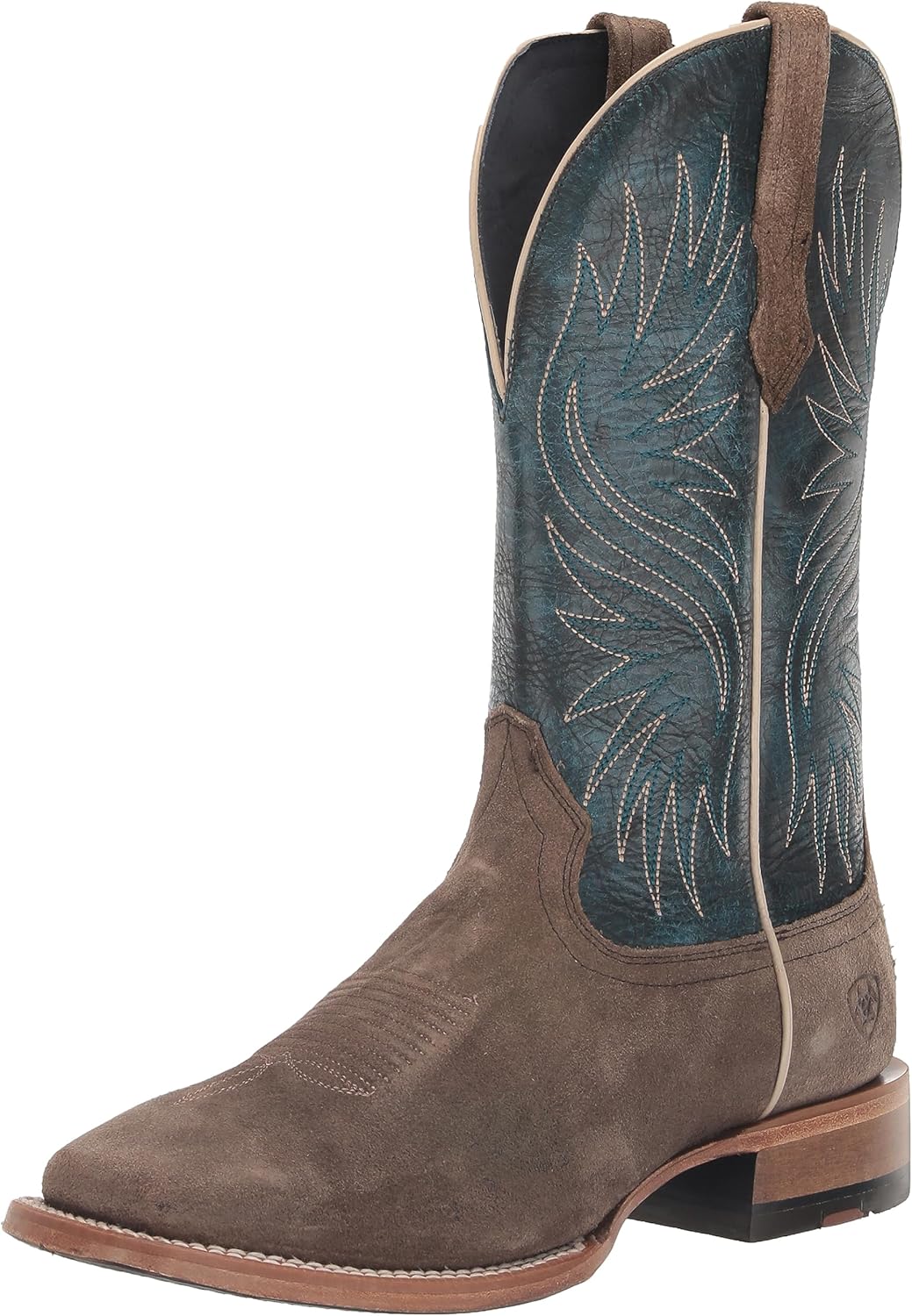  ARIAT Men's Circuit Rockridge Western Boot, Smokey  Roughout/Ocean Blue, 7