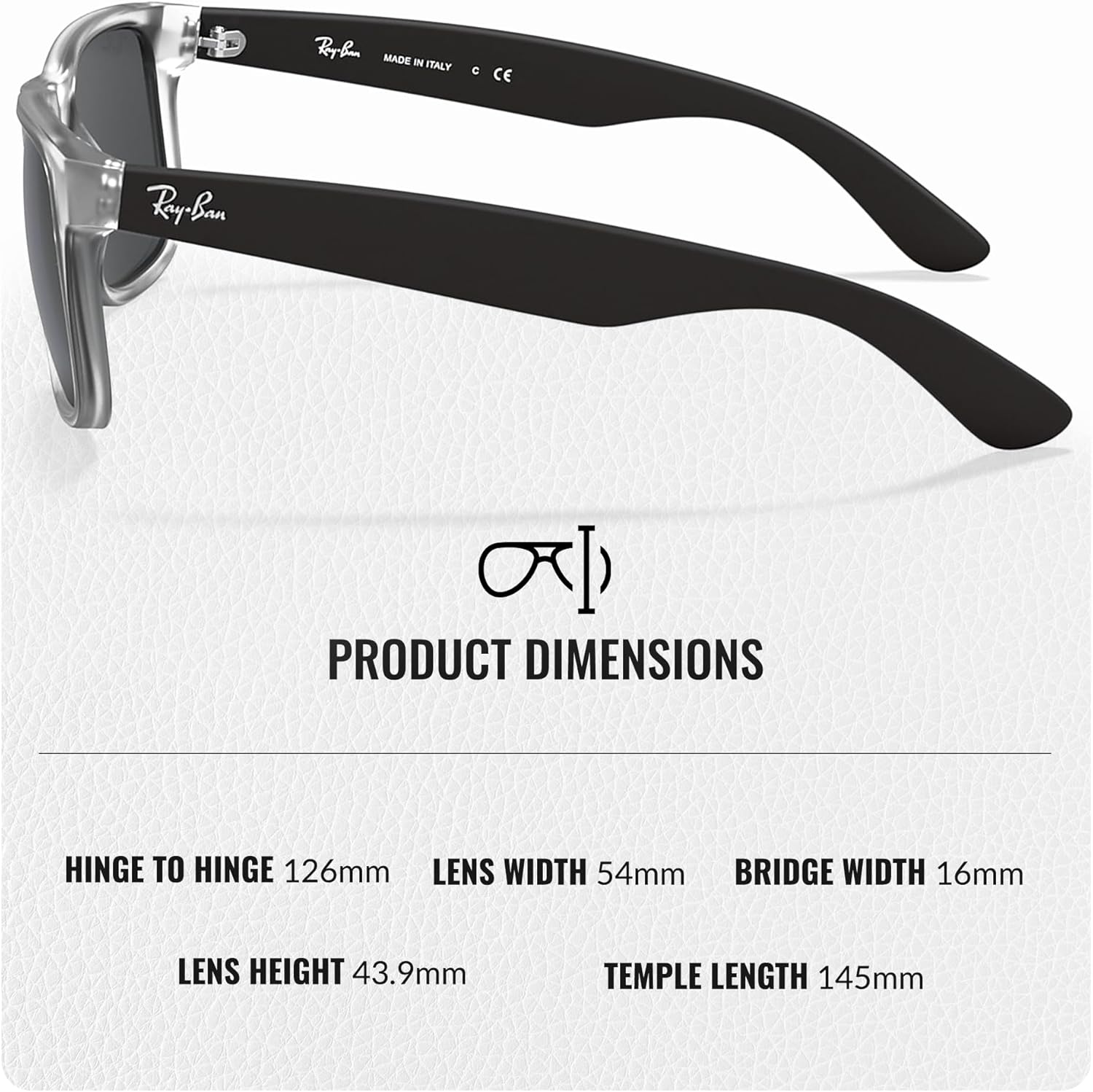 Ray-Ban RB4165 JUSTIN COLOR MIX Square Shaped Sunglasses for Men & Women with Official RAYBAN Eyewear Kit - Image 5