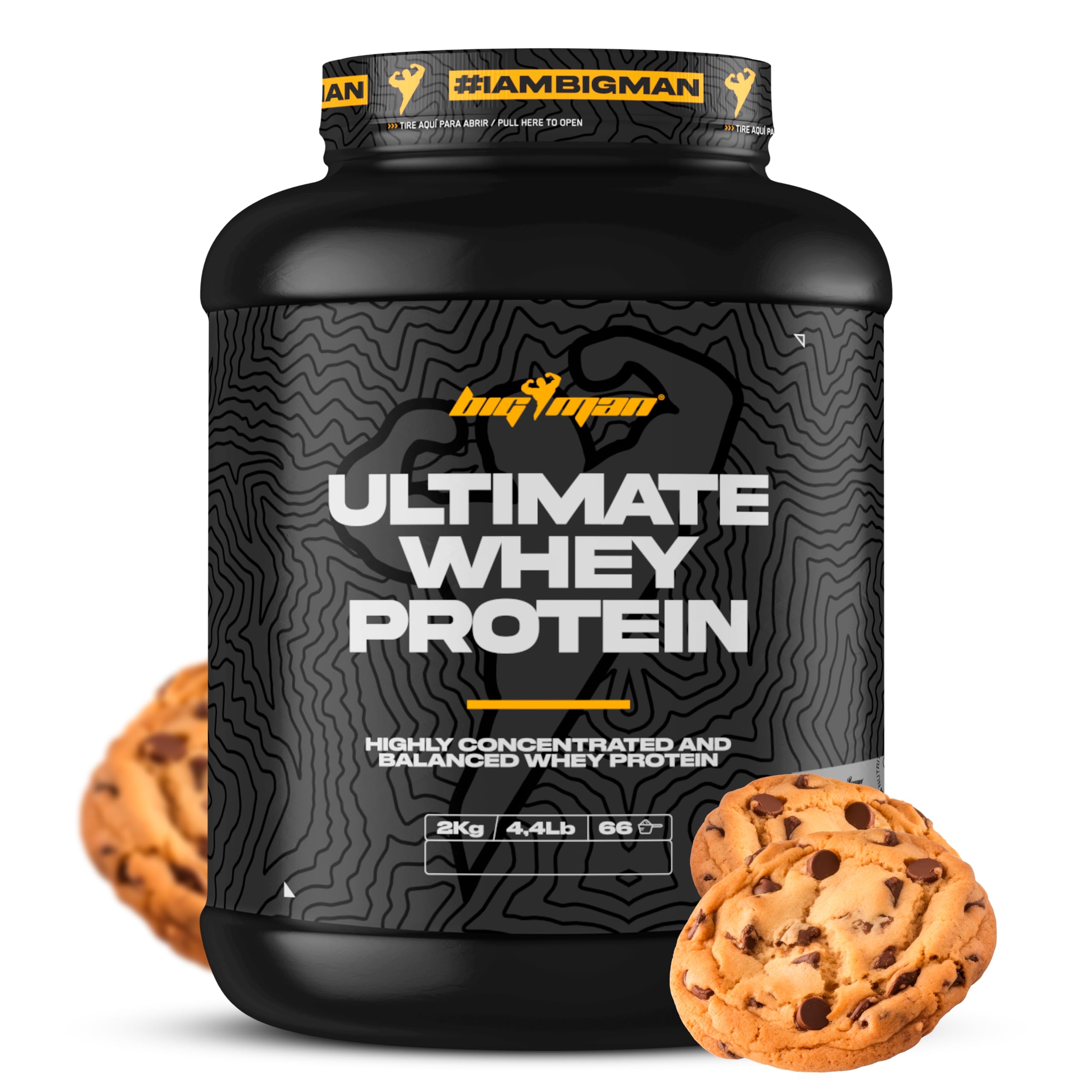 NO USARS !!!!!! BIGMAN | ULTIMATE WHEY 2kg (COOKIES) | PROTEÍNA CONCENTRADA DE CALIDAD | BCAA Y GLUTAMNINA | GRAN GANANCIA MUSCULAR | RECUPERACION DEPORTIVA | TONIFICACIÓN MUSCULAR
