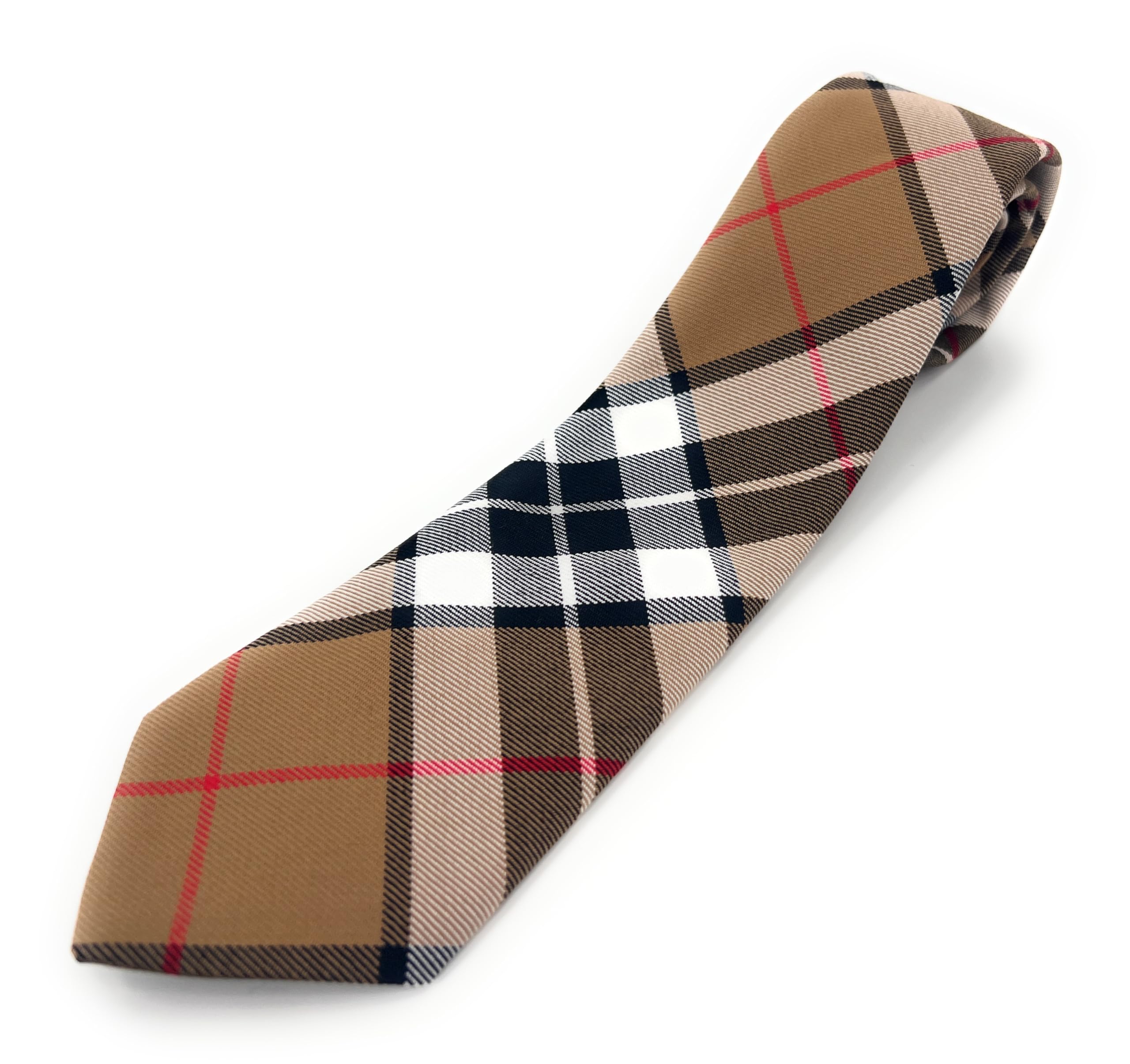 Tartan Tweeds Men's Thomson Camel Tartan Neck Tie, Available In A Selection Of Tartans (Thomson Camel)