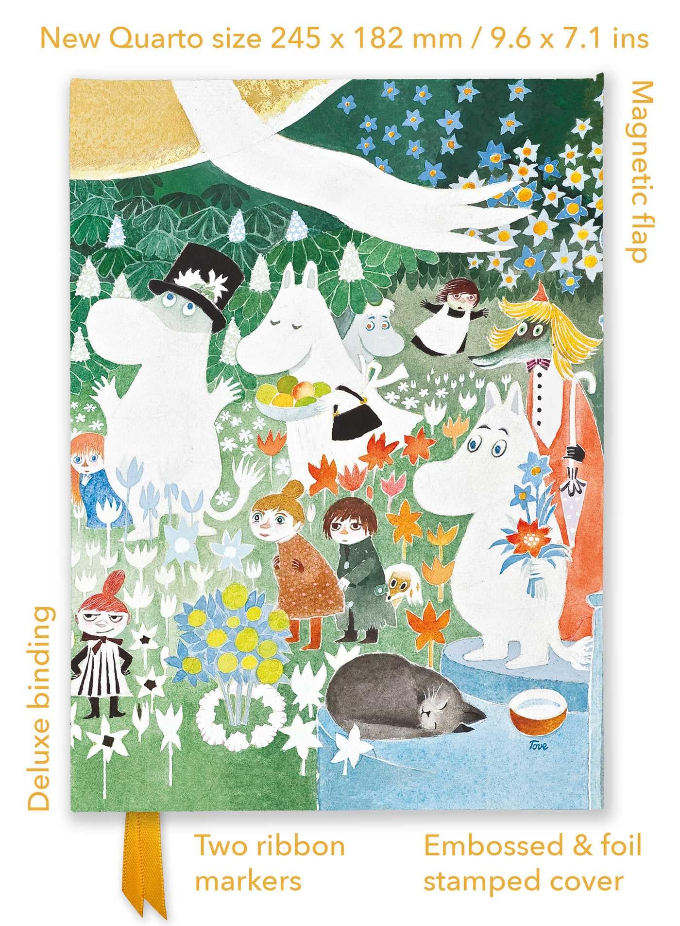 Moomin: Dangerous Journey (Foiled Quarto Journal) (Flame Tree Quarto Notebook)