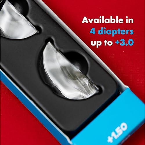 Miniatura 6 de StickTite - Gran lente bifocal adhesiva de 1.575 in que convierte instantáneamente las gafas de esquí y las máscaras de buceo en bifocales ampliados