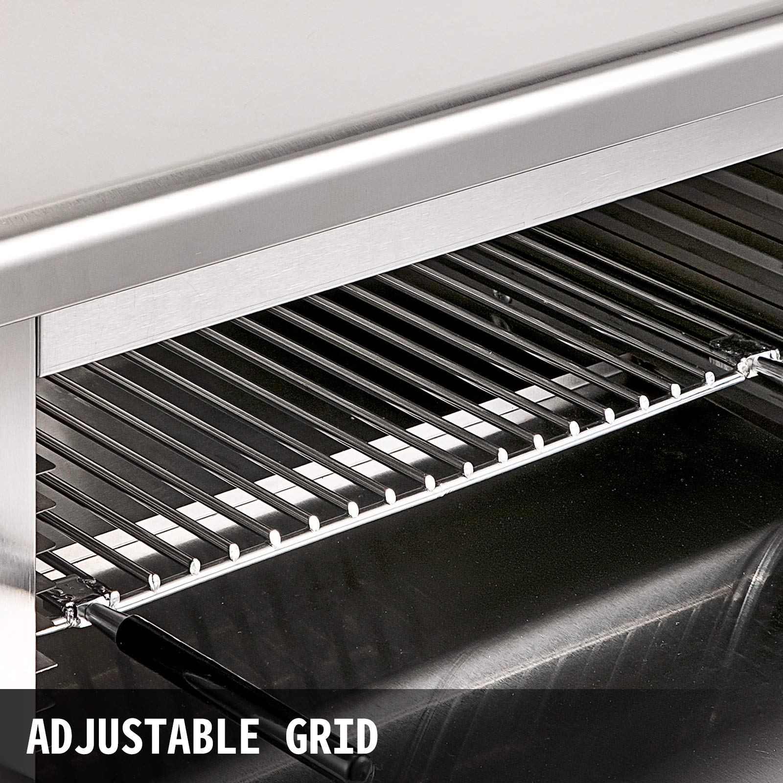 VEVOR 2000W Salamandre Electrique Professionnelle Toaster Hamburger Cuisine Grille Pain Toaster Pour Faire Fondre Du Fromage à Raclette, Griller Des Sandwichs, Des Steaks, d'Autres Viandes