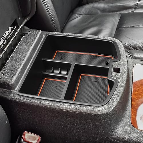 Miniatura 9 de Organizador de consola central compatible con Chevy Silverado GMC Sierra Avalanche Tahoe Suburban Yukon Yukon XL 2007-2014, accesorios solo para