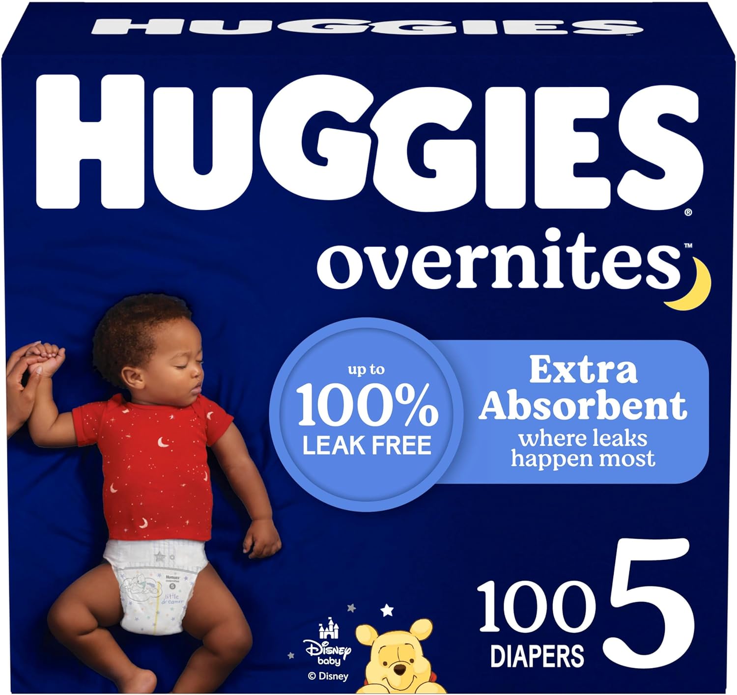 Huggies Size 5 Overnites Baby Diapers: Overnight Diapers