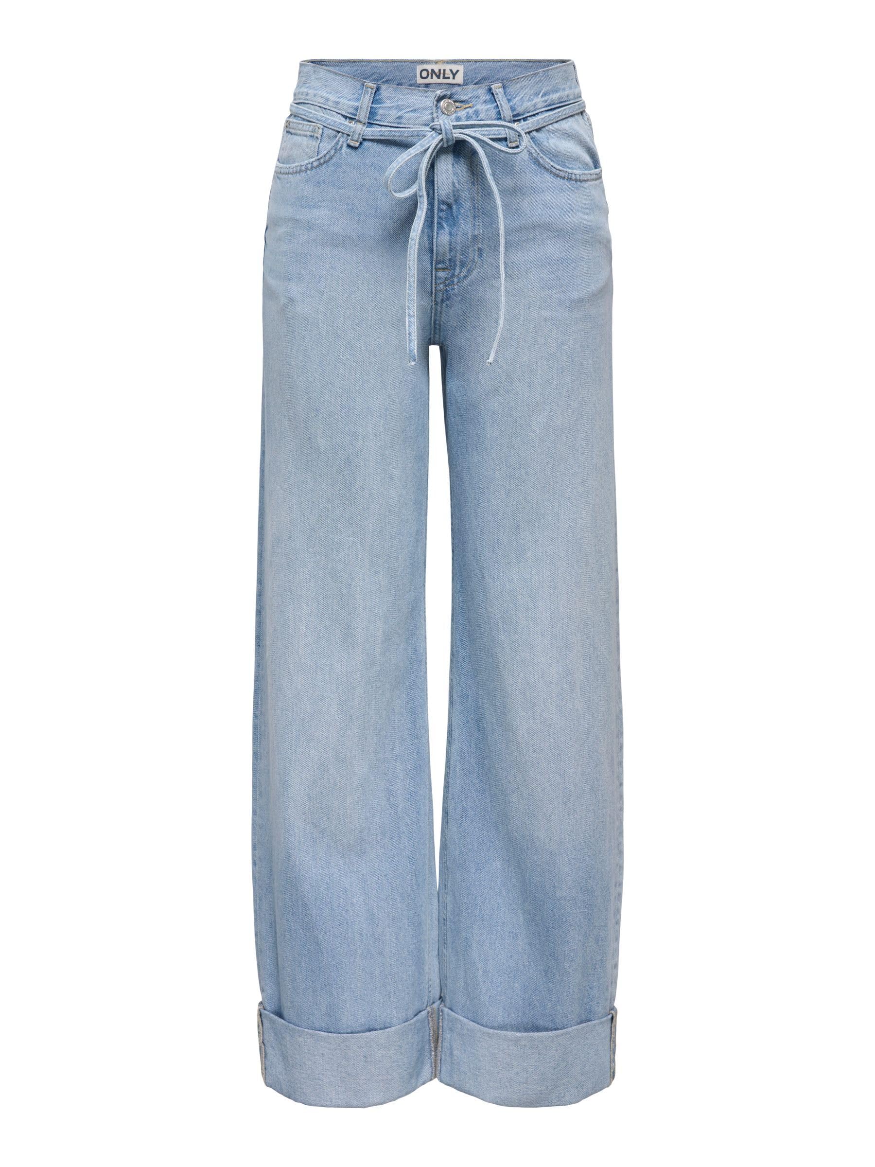 ONLY Female Jeans mit weitem Bein ONLBROOME Hohe Taille Weiter Beinschnitt Jeans