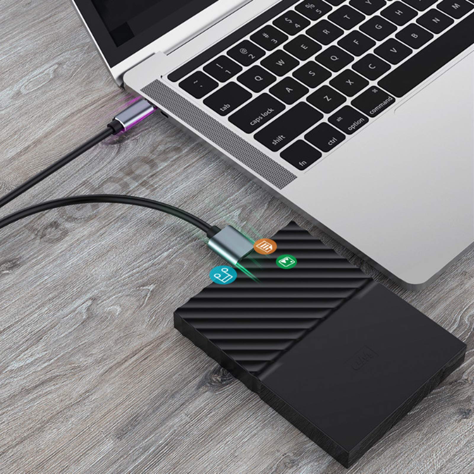 Cavo Micro USB 3.0, cavo per disco rigido esterno USB-C cavo da USB tipo C a Micro B 3.0 per WD Seagate Samsung Toshiba HD Drive  44