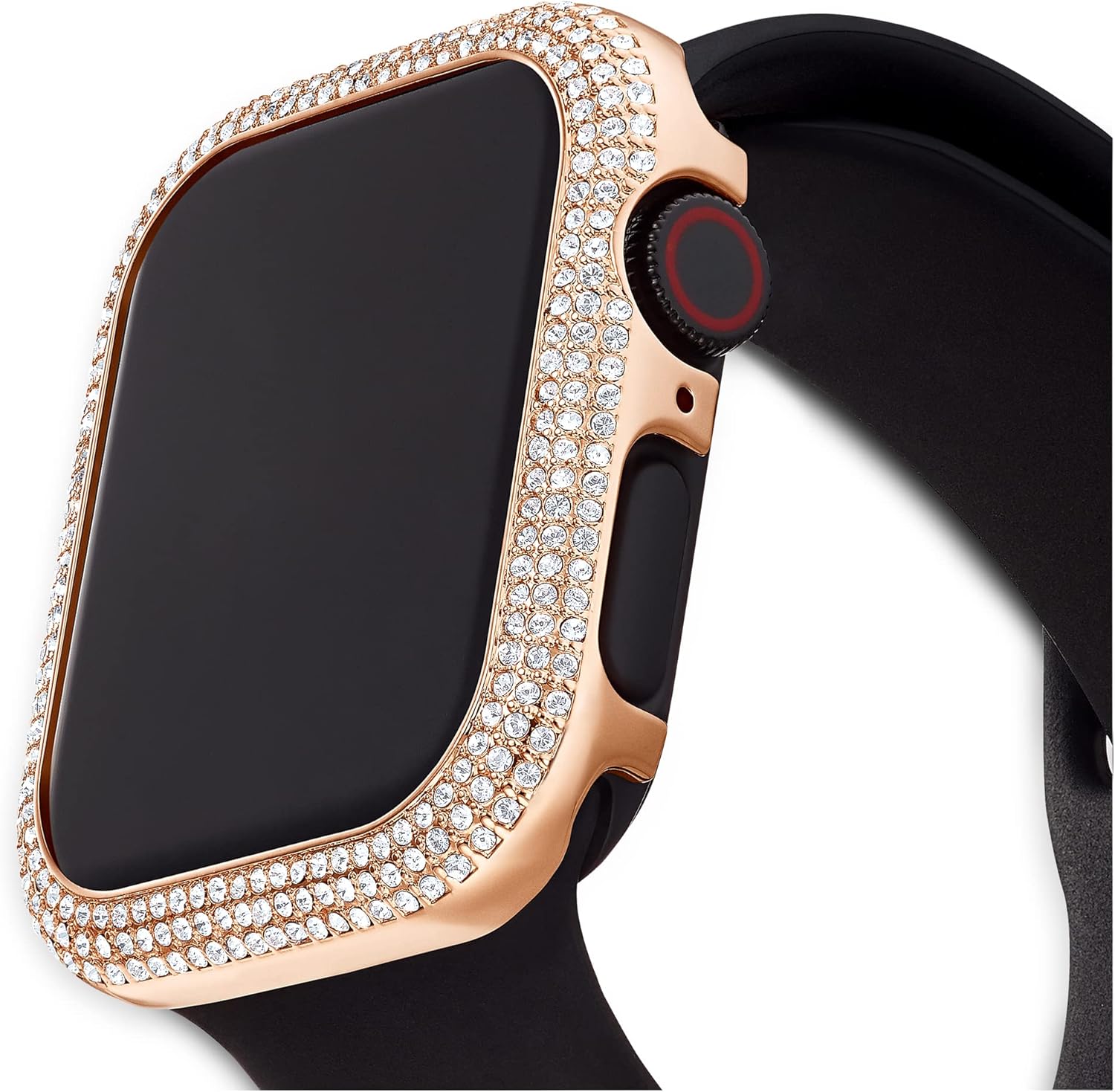 Swarovski Sparkling Smartwatch Case Compatible with Apple Watch Series 4 and 5, 40mm, Rose-Gold Tone